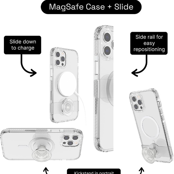 PopSockets for MagSafe Clear iPhone 12 Pro Max Case - Picture 5 of 11